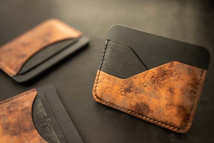 Portcard mini Bisanzio maro si negru