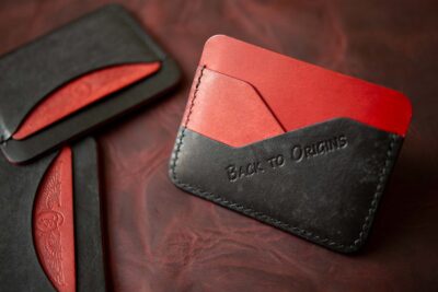 Portcard mini Maya negru si rosu